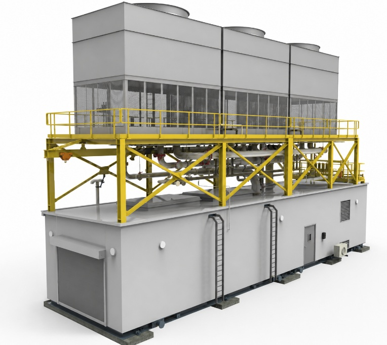 Modular chiller and cooling tower package supplied by Cheminsight